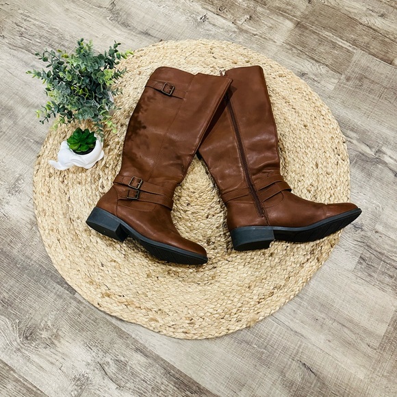 Lower East Side Brown Tall Boots - Picture 3 of 14